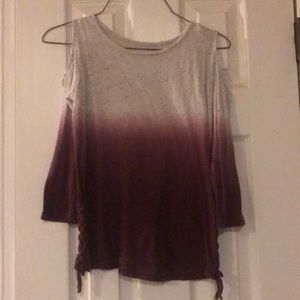 Justice cold shoulder top